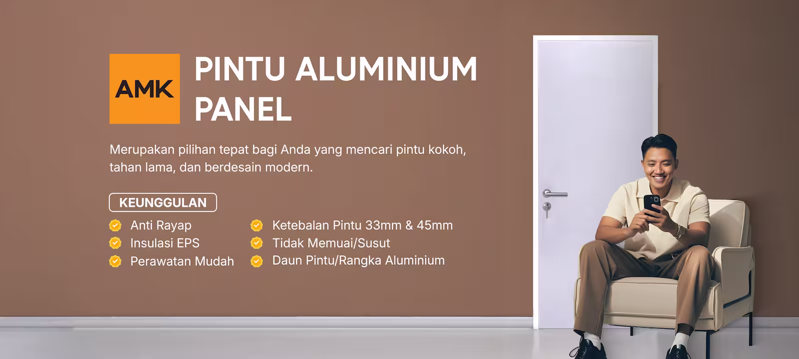 pintu alumunium panel